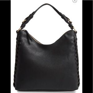 Vegan Faux Leather Hobo Purse Black